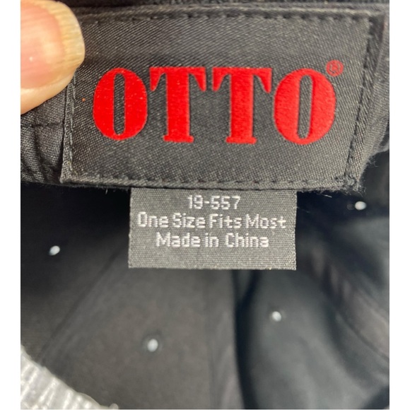 Waring Oil Company LLC OTTO Black White Embroidered Logo Baseball Cap Hat - Picture 5 of 6